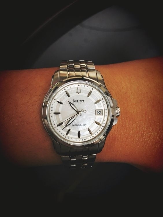 A sleek look with a Bulova Precisionist Watch 