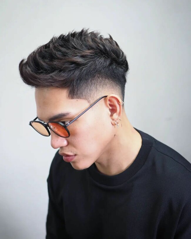A bold look with drop fade.