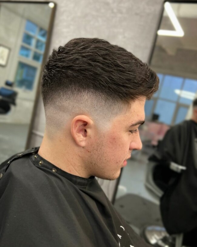 A unique look with and skin fade