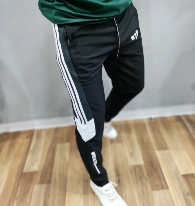 A classy look with track pants. 