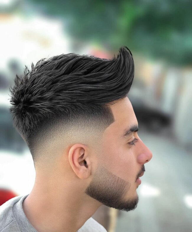 A classy look with undercut.